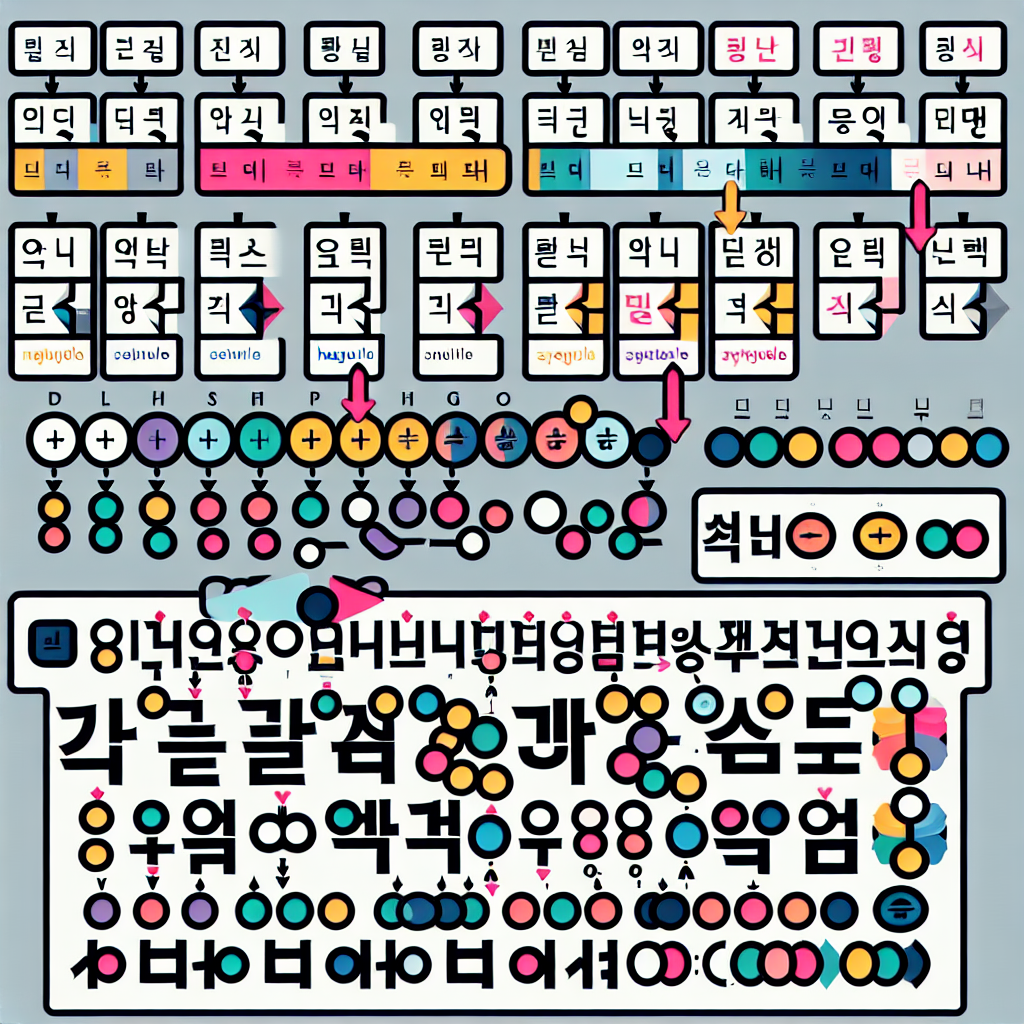 각 음절 내 개별 한글 문자 색상 변경 방법 관련 메인 이미지
