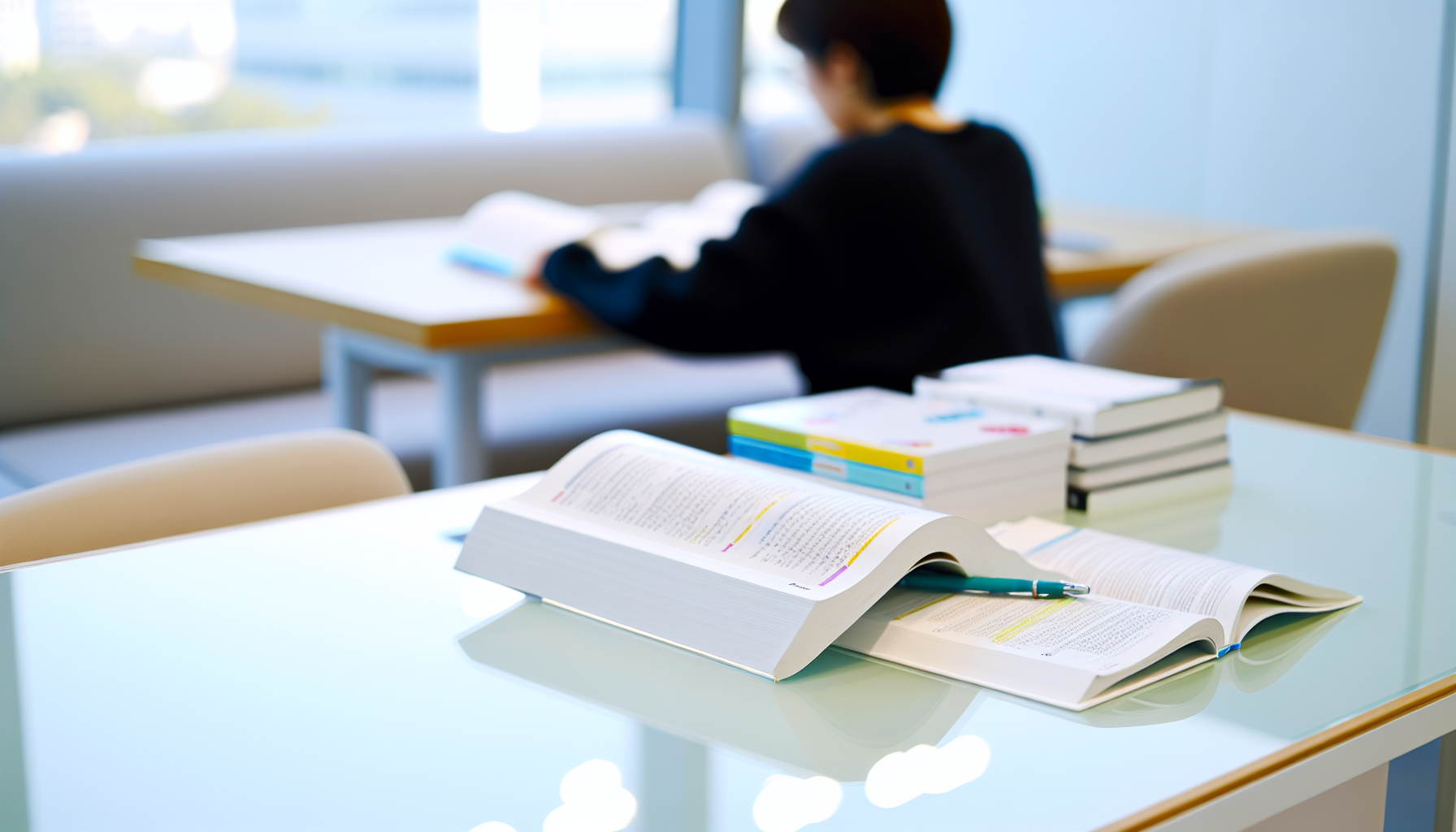 TOPIK試験の準備をする学生の画像