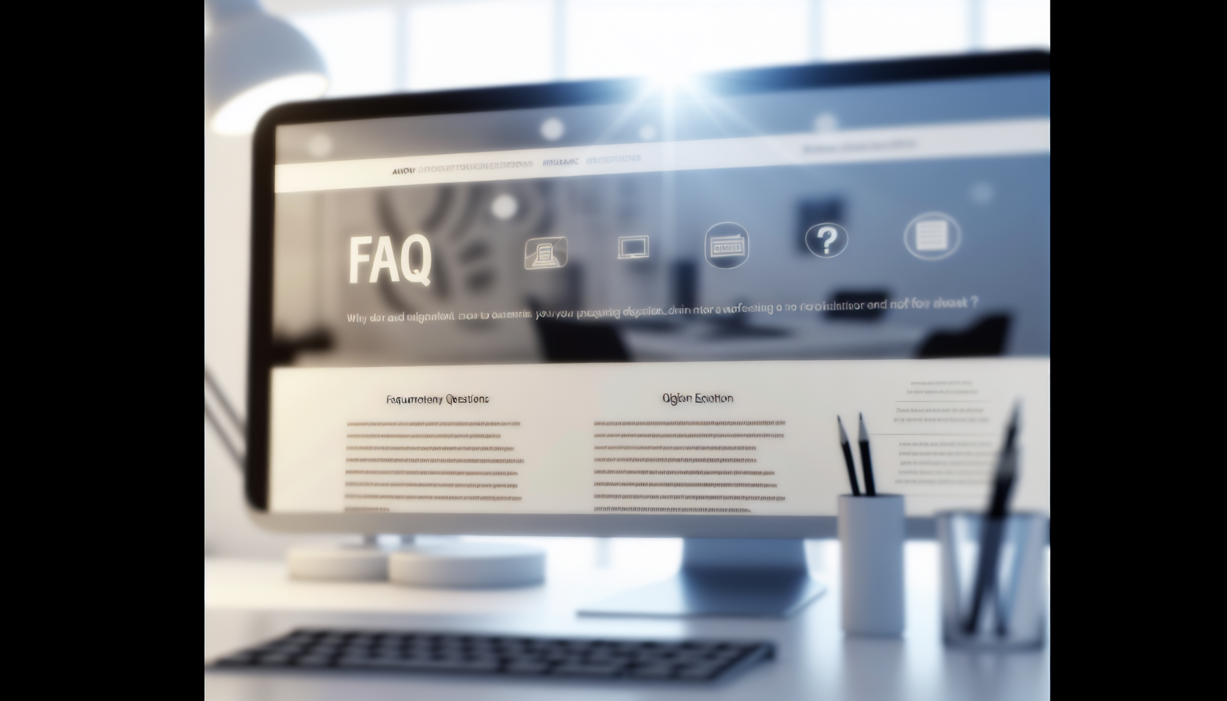 FAQ 섹션 관련 이미지
