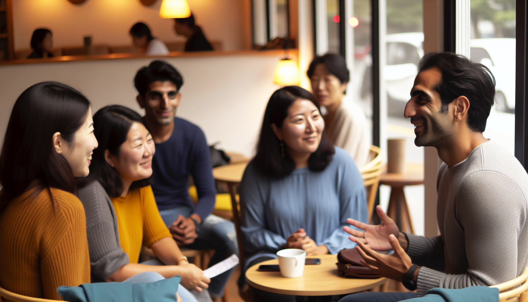 カフェでの言語交換会